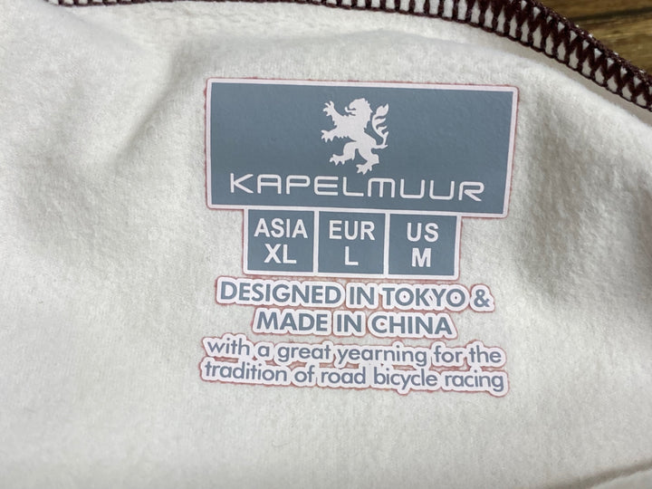 JW564 カペルミュール KAPELMUUR 長袖 サイクルジャージ 朱色 XLサイズ 裏起毛