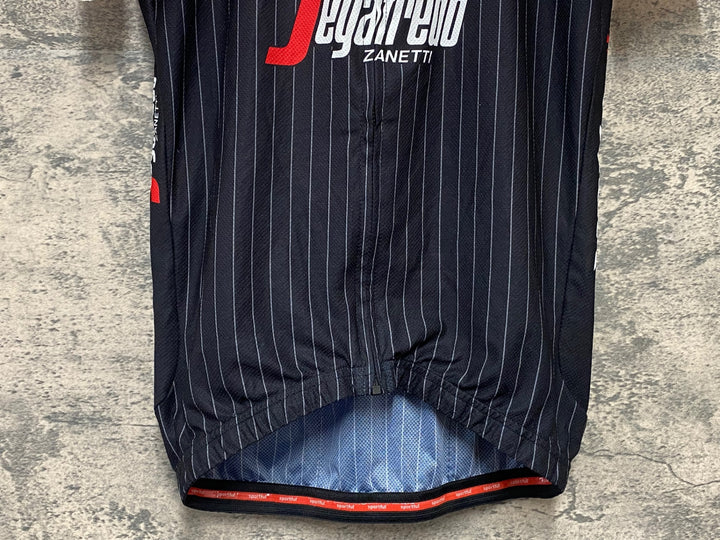 KG165 スポーツフル sportful 半袖 サイクルジャージ 赤 黒 L TREK Segafredo