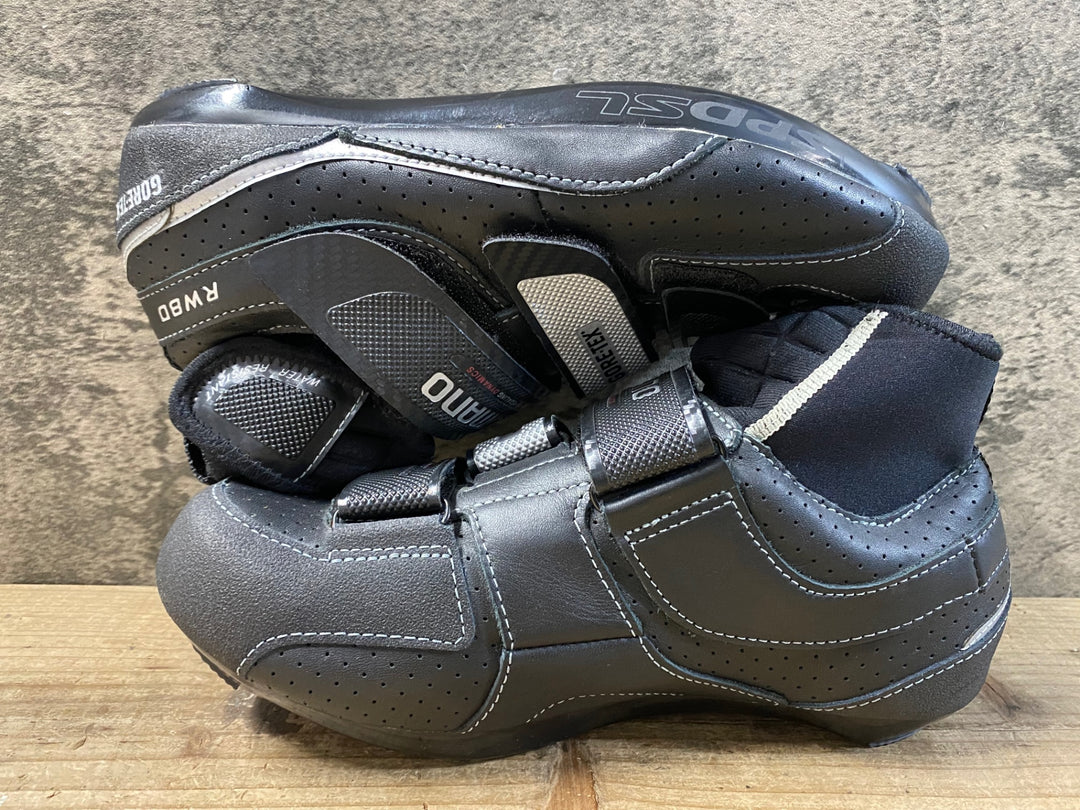 KB889 シマノ SHIMANO SH-RW80 ビンディングシューズ ブーツ SPD SPD-SL EU40 黒
