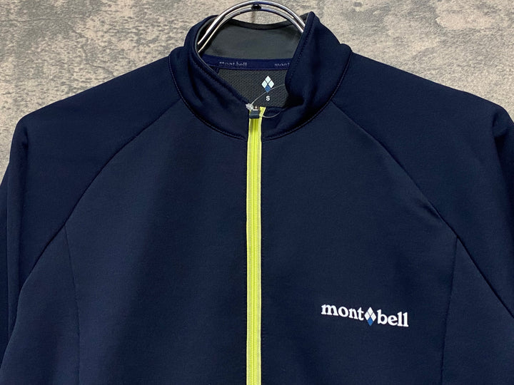 KJ046 モンベル mont-bell 長袖 サイクルジャージ 紺 S