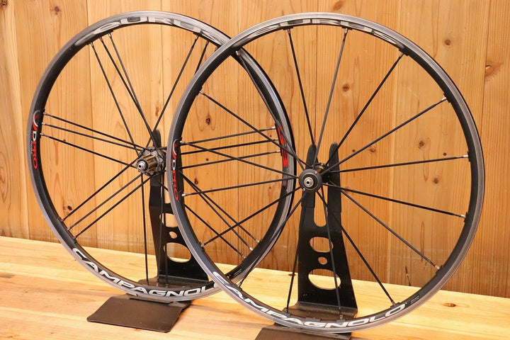 カンパニョーロ CAMPAGNOLO ユーラス EURUS アルミ クリンチャー ホイールセット カンパニョーロ 11S/12S ナローリム 15C 【芦屋店】