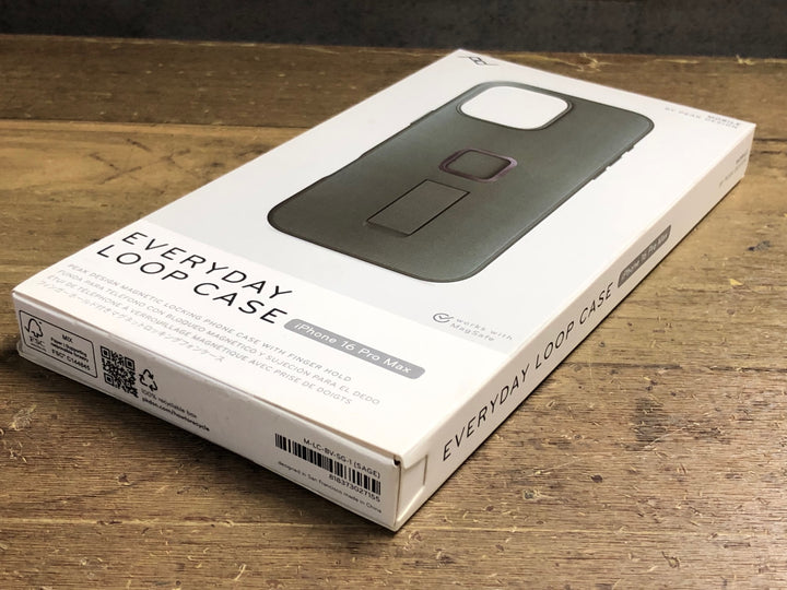 KE767 ピークデザイン PEAK DESIGN EVERYDAY LOOP CASE スマートフォンケース iPhon 16 Pro Max ブラック 未使用