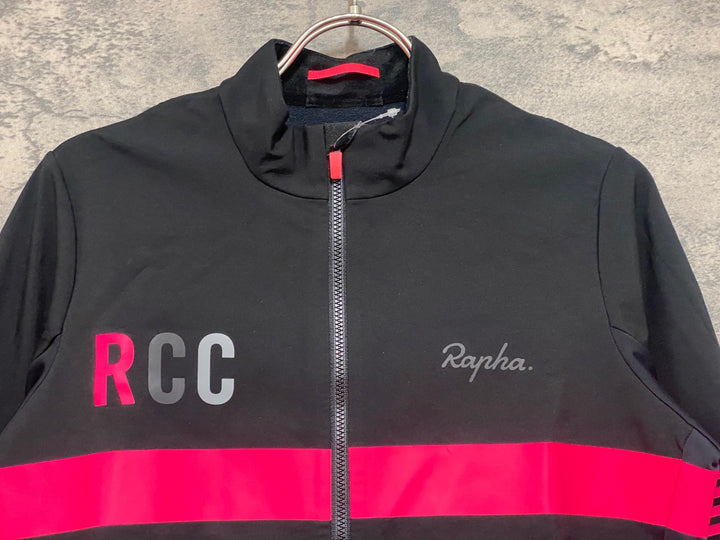 JP162 ラファ Rapha MEN'S RCC PRO TEAM TRAINING JACKET 長袖 サイクルジャケット 黒 M 裏起毛