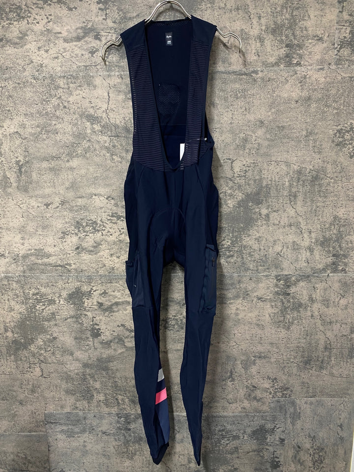 JZ224 ラファ Rapha CORE WINTER TIGHTS WITH PAD ビブタイツ 裏起毛 黒 L