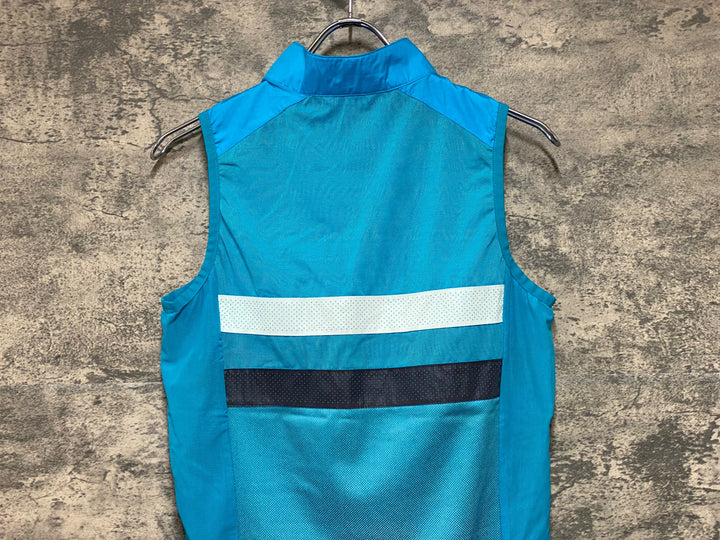 KP954 ラファ Rapha TEAM sky TRAINING BREVET GILET ジレ サイクルベスト 黒 スライブルー XS