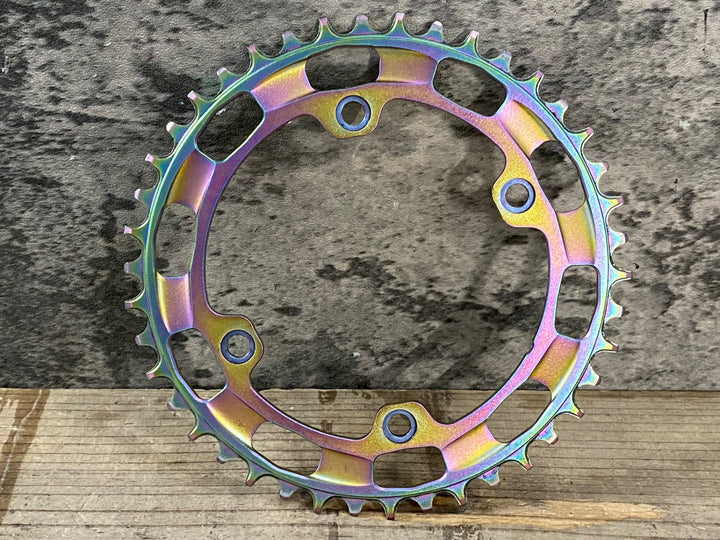 JU750 リデア RIDEA POWERRING R491 チェーンリング オイルスリック 42T BCD110 楕円