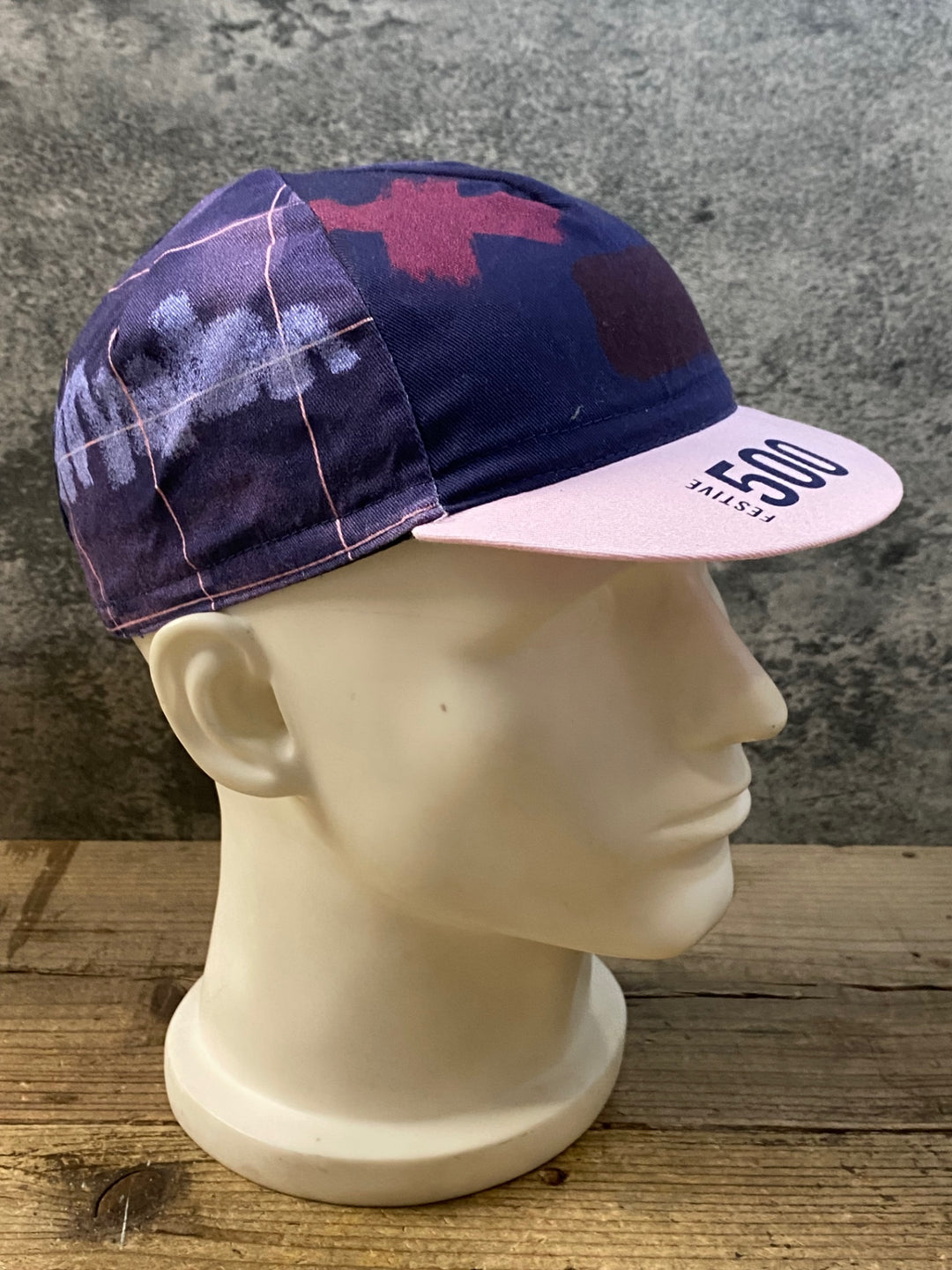 KC695 ラファ RAPHA FESTIVE 500 CAP サイクルキャップ ピンク 総柄 ONESIZE