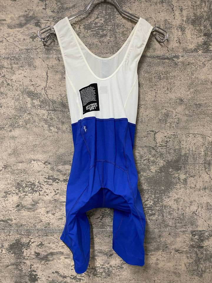 JH565 ラファ Rapha WOMEN'S CLASSIC BIB SHORTS ビブショーツ 青 白 XS