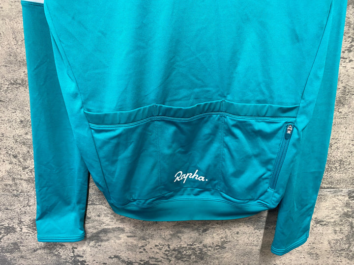 KA861 ラファ Rapha CORE LONG SLEEVE JERSEY 長袖 サイクルジャージ ターコイズグリーン M