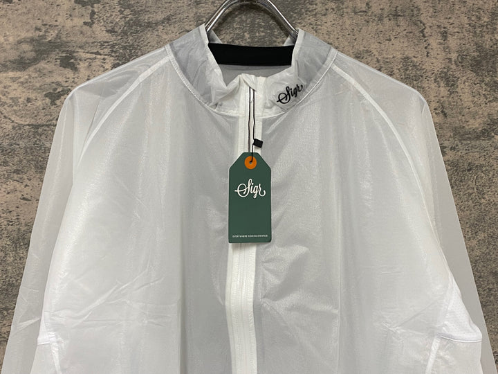 JI120 シーガー Sigr 長袖 レインジャケット 白 XXL