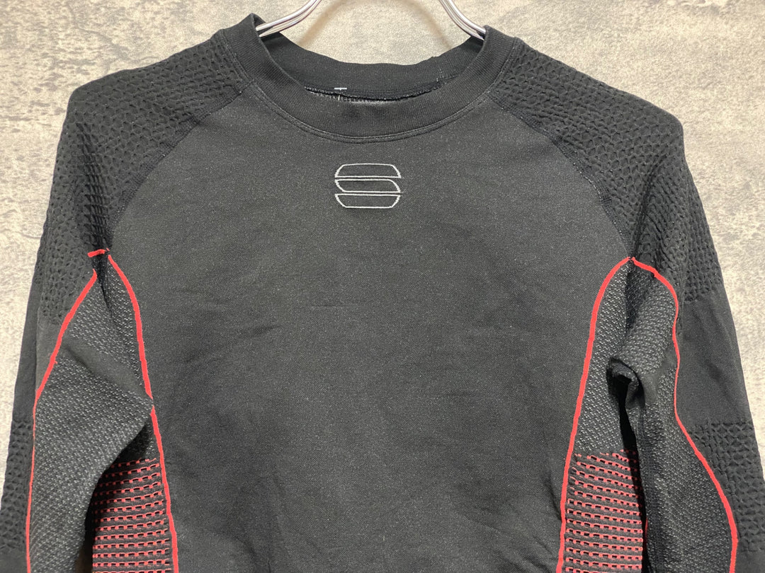 KR442 スポーツフル sportful Essentials 長袖 ベースレイヤー 黒 XL-XXL