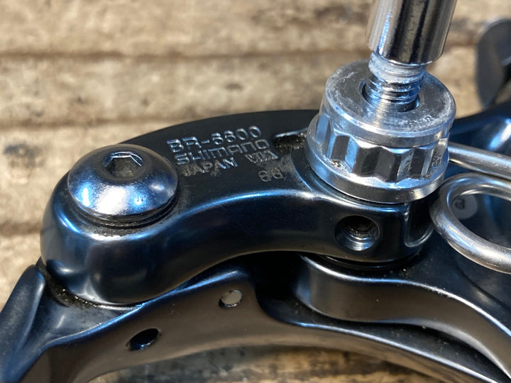 JI288 シマノ SHIMANO アルテグラ ULTEGRA BR-6600 キャリパーブレーキ 前後セット ※固定ナット欠品