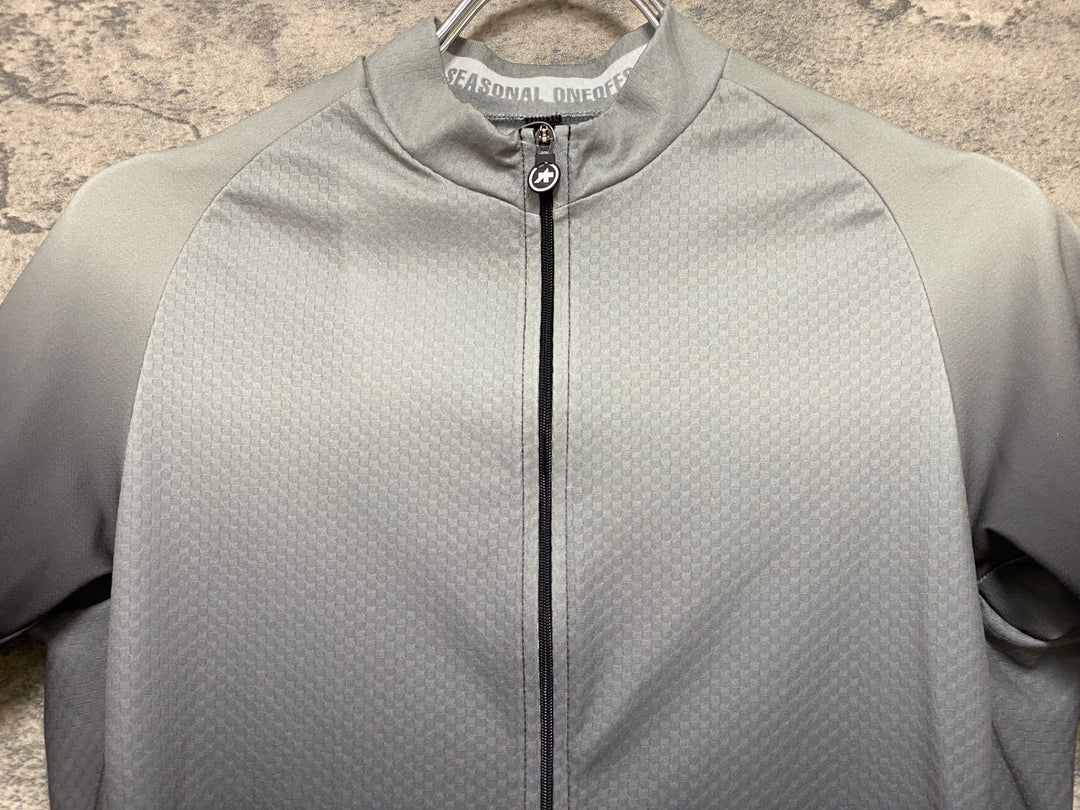 JM002 アソス assos MILLE GT SUMMER SS JERSEY C2 半袖 サイクルジャージ グレー 黒 S