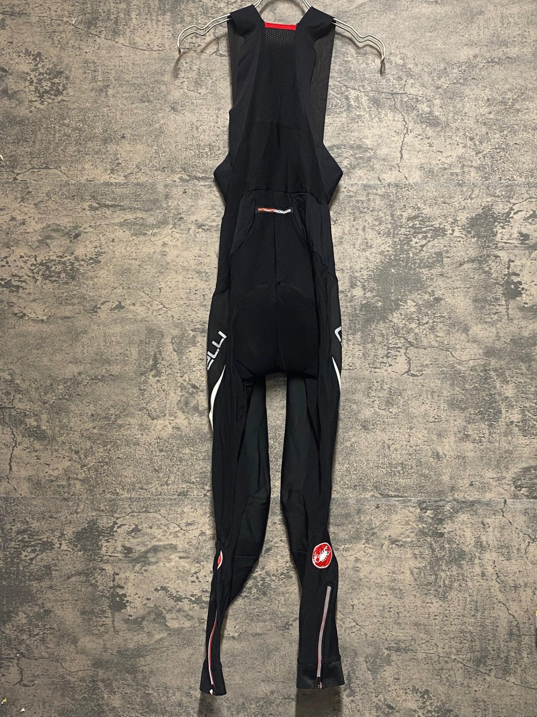 JP968 カステリ CASTELLI ROSSOCORSA ビブタイツ 黒 M 裏起毛