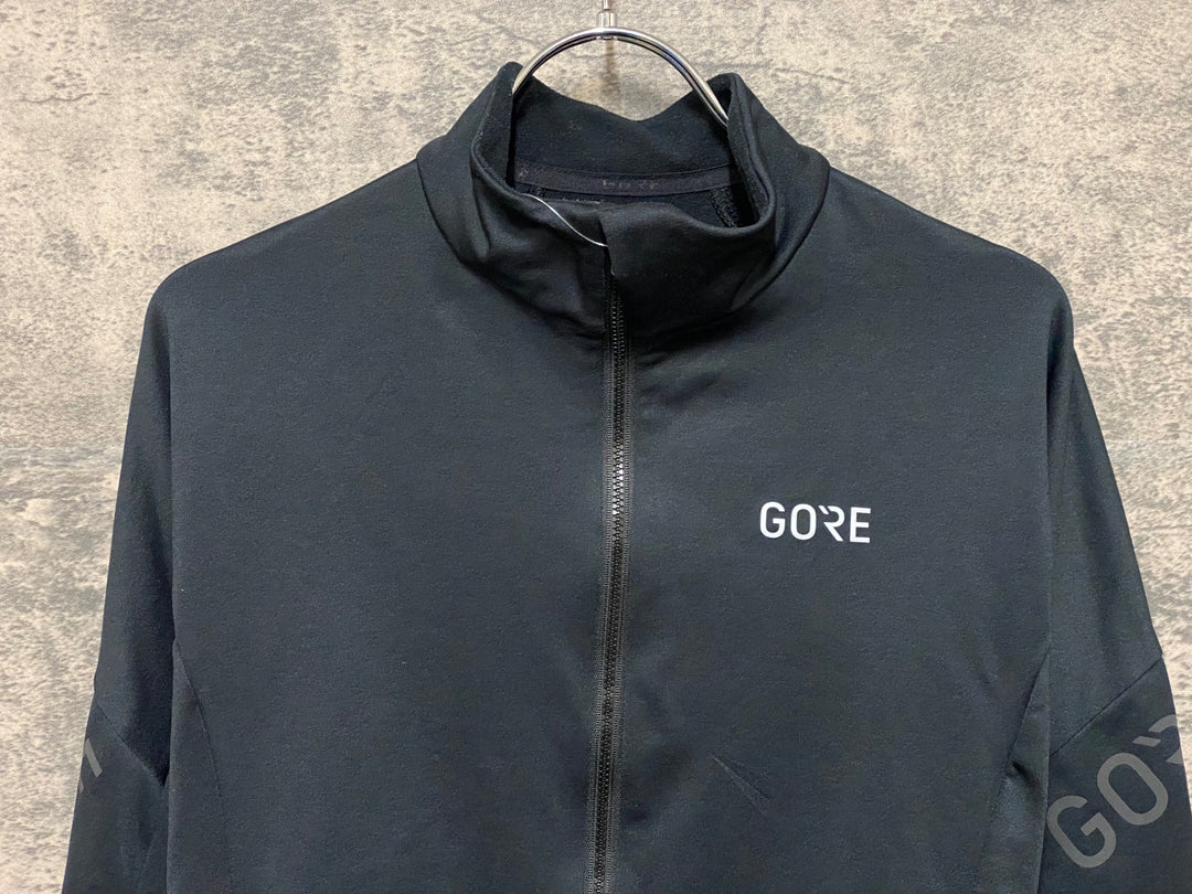 JQ795 ゴア GORE 長袖 サイクルジャージ 黒 EU-Mサイズ 裏起毛
