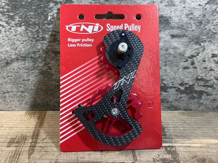 KC086 TNI SPEED プーリー SHIMANO 9100用 カーボン (12/16T) フルセラミック プーリー