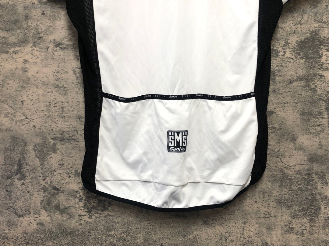 KL365 サンティーニ SANTINI 半袖 サイクルジャージ 白 L