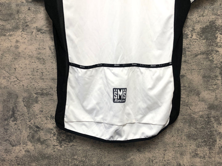 KL365 サンティーニ SANTINI 半袖 サイクルジャージ 白 L