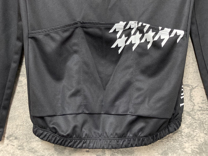 JW660 リオンドカペルミュール Lion de KAPELMUUR 長袖 サイクルジャージ 黒 白 S