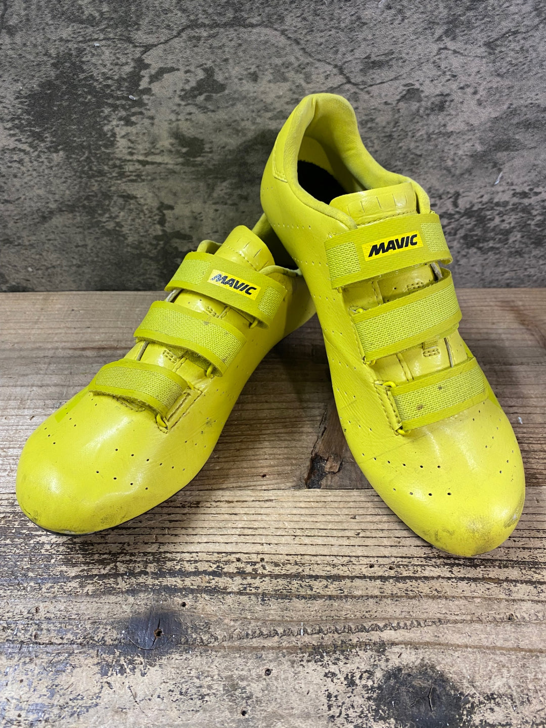JO073 マヴィック MAVIC COSMIC ビンディングシューズ 黄 3穴 EU41 1/3 