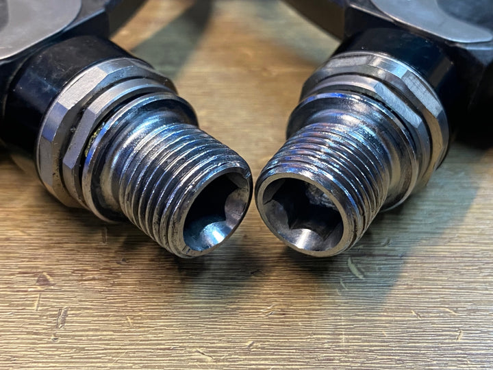 JF878 シマノ SHIMANO デュラエース DURA-ACE PD-R9100 ビンディングペダル SPD-SL ※プレート剥がれ
