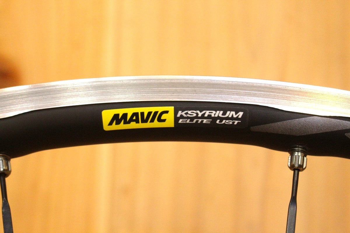 マヴィック MAVIC キシリウムエリート KSYRIUM ELITE UST アルミ チューブレスレディ ホイールセット シマノ12/11S 17C  【芦屋店】