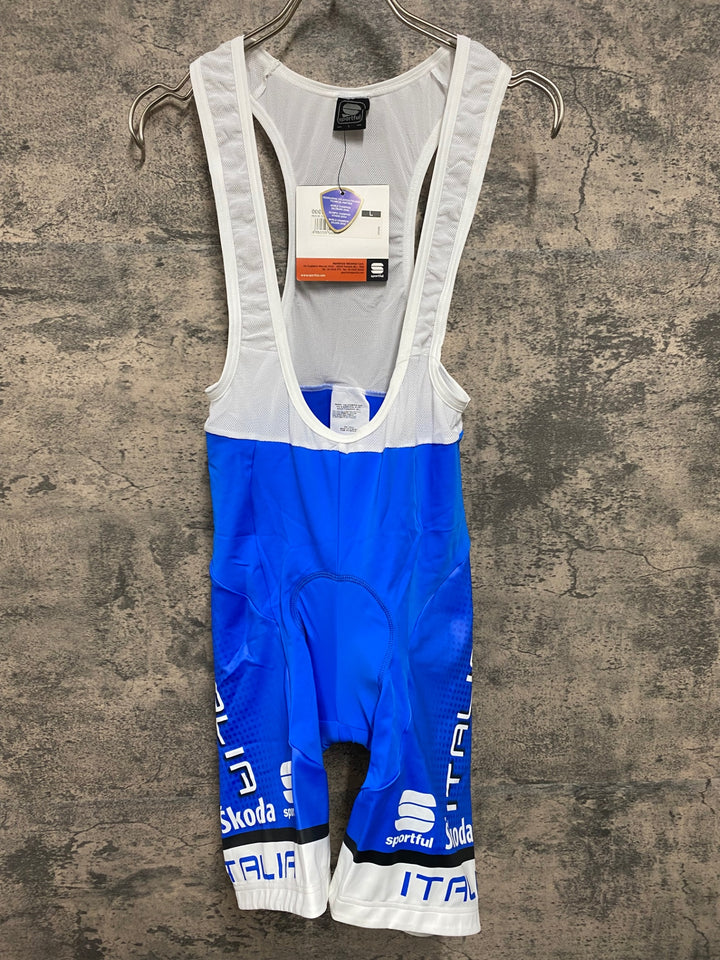 JV544 スポーツフル sportful ビブショーツ 青 L ITALIA Skoda