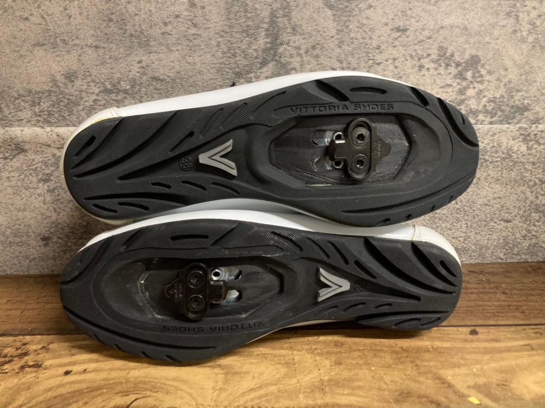JZ182 ヴィットリア Vittoria Shoes 1976 Classic L-RUBBER ビンディングシューズ EU38 2穴 白