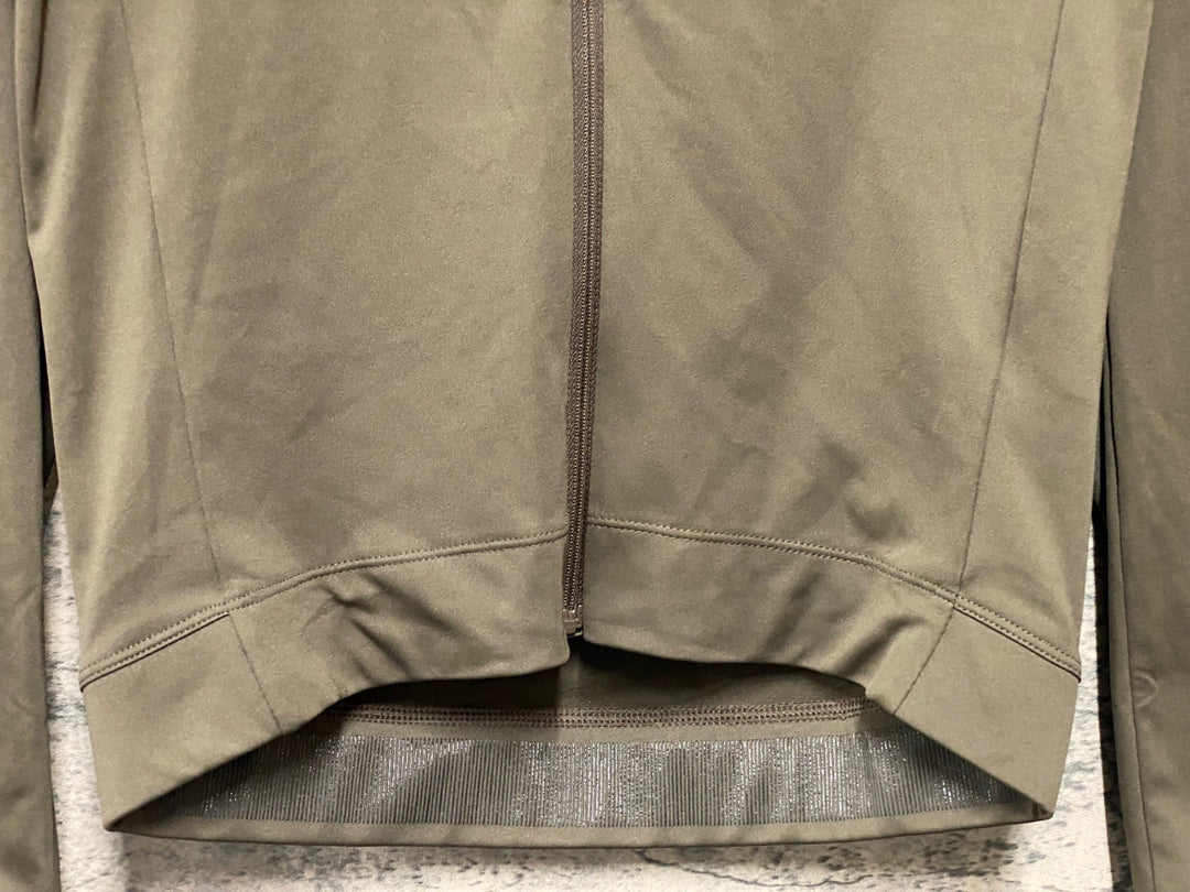 JK768 ラファ Rapha MEN'S CORE THERMAL LONG SLEEVE JERSEY 長袖 サイクルジャージ オリーブ S 裏起毛