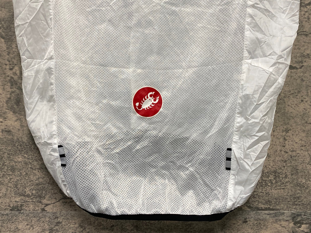 KM218 カステリ CASTELLI サイクルベスト ジレ 白 S