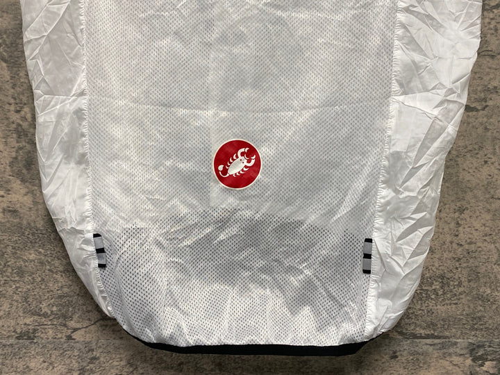 KM218 カステリ CASTELLI サイクルベスト ジレ 白 S