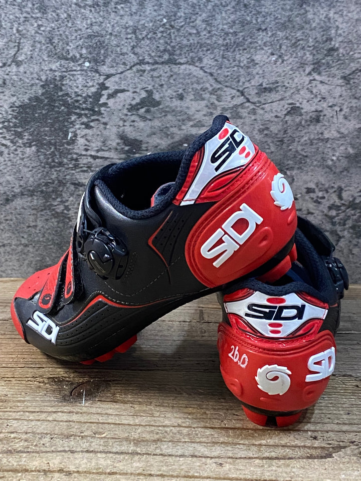 KG425 シディ SIDI TRACE MTB ビンディングシューズ ブラック レッド EU42 ※ペン字あり