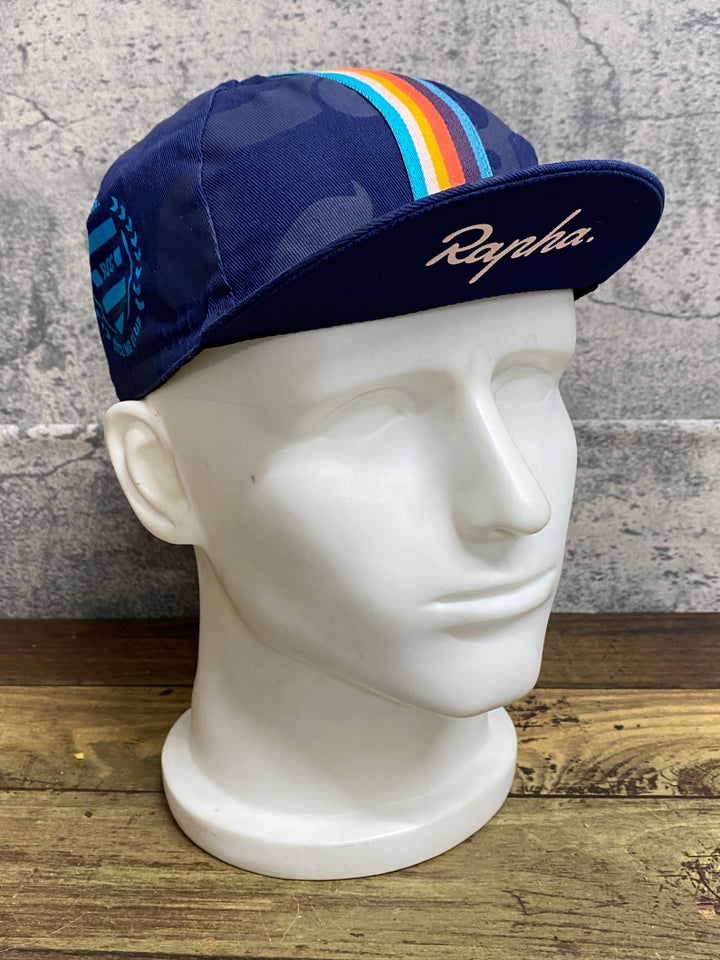 KJ016 ラファ Rapha PAULSMITH ＆ Rapha CAP サイクルキャップ 濃紺 ワンサイズ