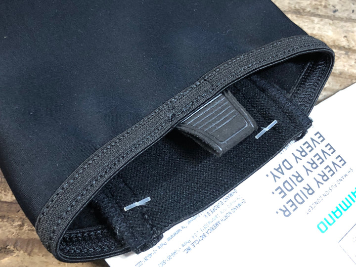 KA065 シマノ SHIMANO トーシューズカバー 黒 L 裏起毛