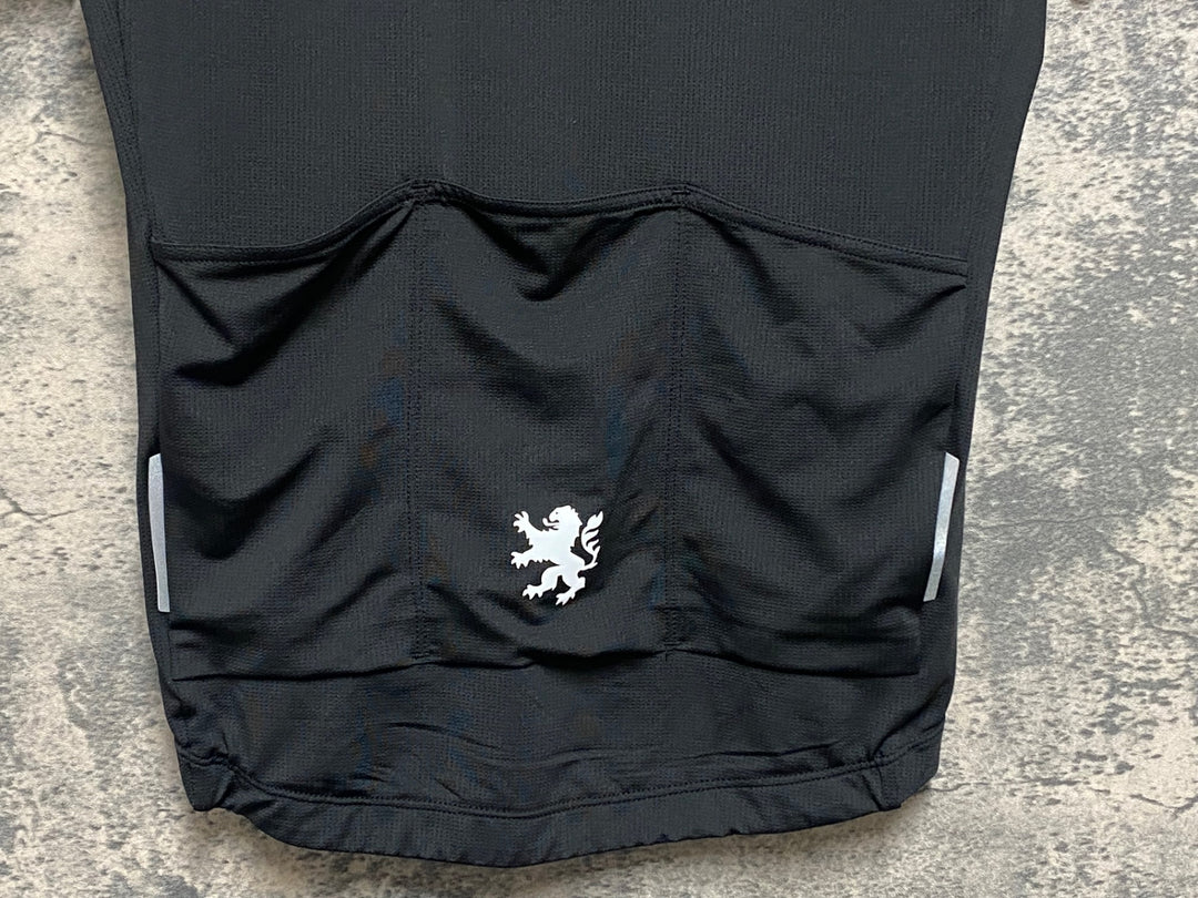 KM245 リオンドカペルミュール Lion de KAPELMUUR 半袖 サイクルジャージ 黒 ASIA M