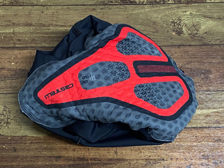 JS955 カステリ CASTELLI ROSSOCORSA ビブショーツ 黒 M