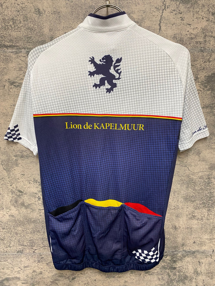 KA764 リオンドカペルミュール Lion de KAPELMUUR 半袖 サイクルジャージ 白 L ※芳香剤臭