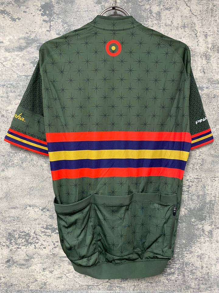JE989 ラファ Rapha CORE JERSEY WIGGINS 半袖 サイクルジャージ 深緑 M
