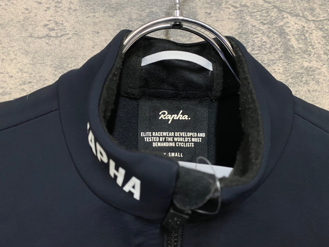 KL469 ラファ Rapha WOMEN'S PRO TEAM WINTER JACKET 長袖 サイクルジャケット 黒 XS 裏起毛 ※動物の毛