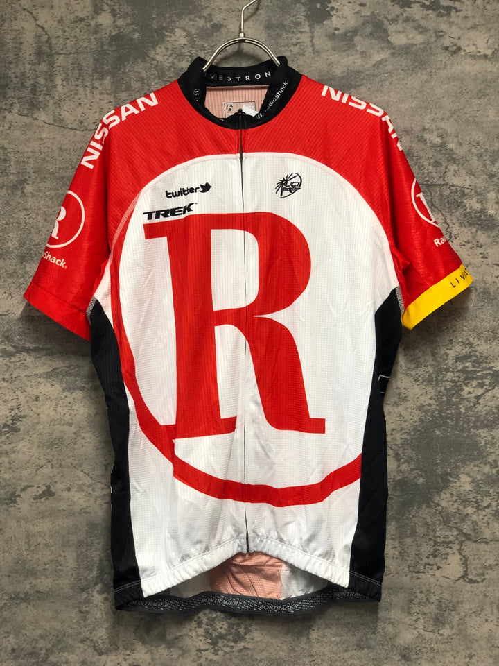 KK446 ボントレガー BONTRAGER 半袖 サイクルジャージ 赤 白 L