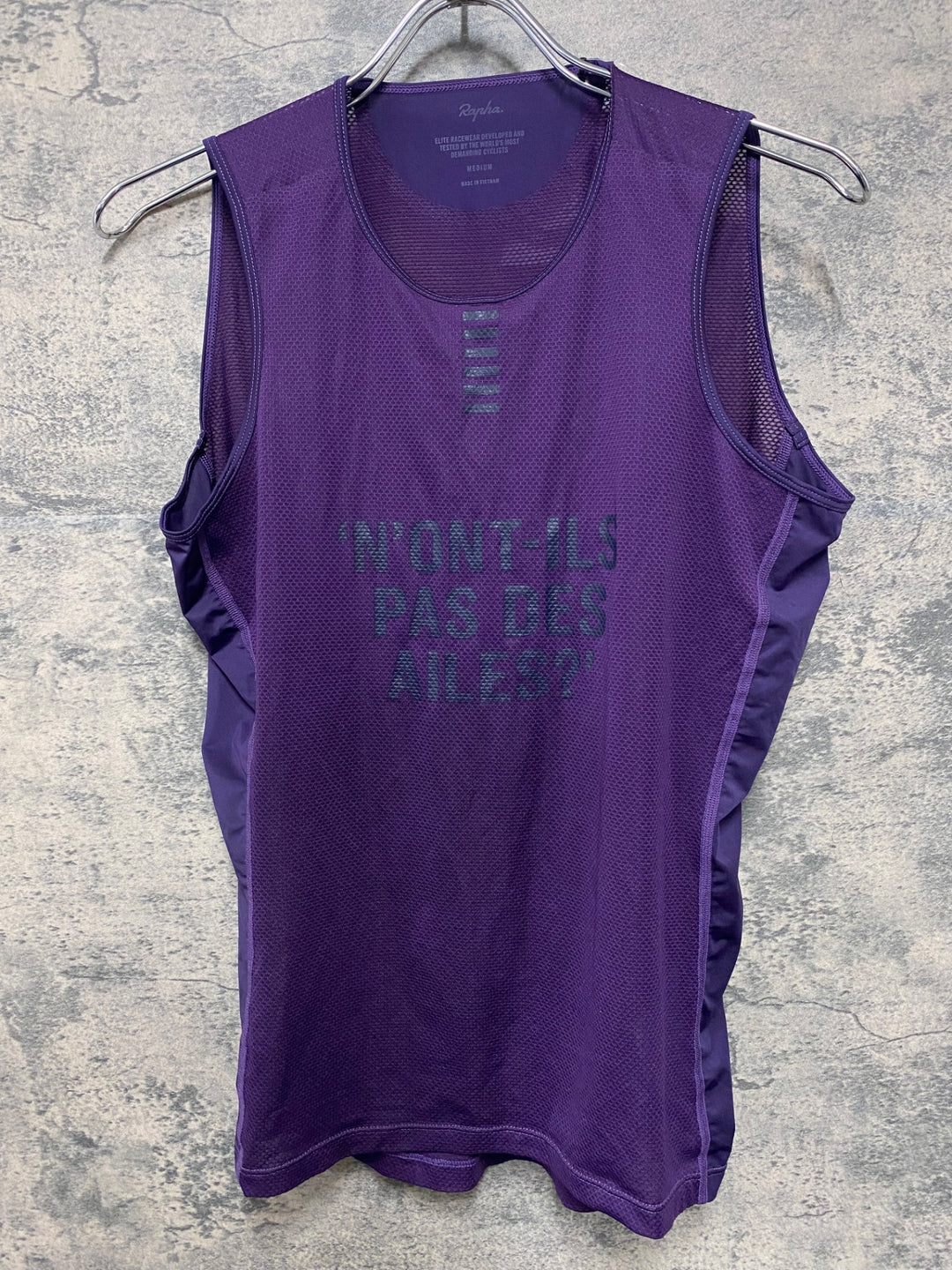JH978 ラファ Rapha PRO TEAM BASE LAYER SLEEVELESS ベースレイヤー パープル M