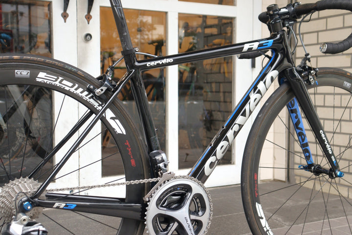 サーヴェロ CERVELO R3 2014モデル XSサイズ シマノ デュラエース 9070 Di2 11S カーボン ロードバイク TH-9 【横浜店】