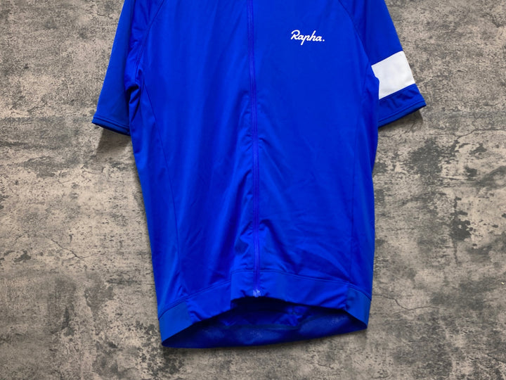 JV504 ラファ Rapha CORE JERSEY 半袖 サイクルジャージ 青 L