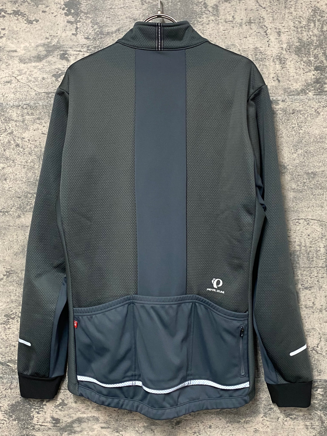 JY276 パールイズミ PEARL iZUMi 長袖 サイクルジャケット グレー MEN'S XL 裏起毛 赤タグ