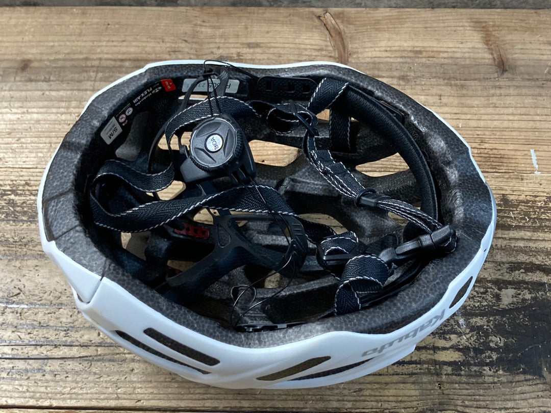 KG311 カブト Kabuto FLEX-AIR ヘルメット 白 S/M R06/05製造 シミあり