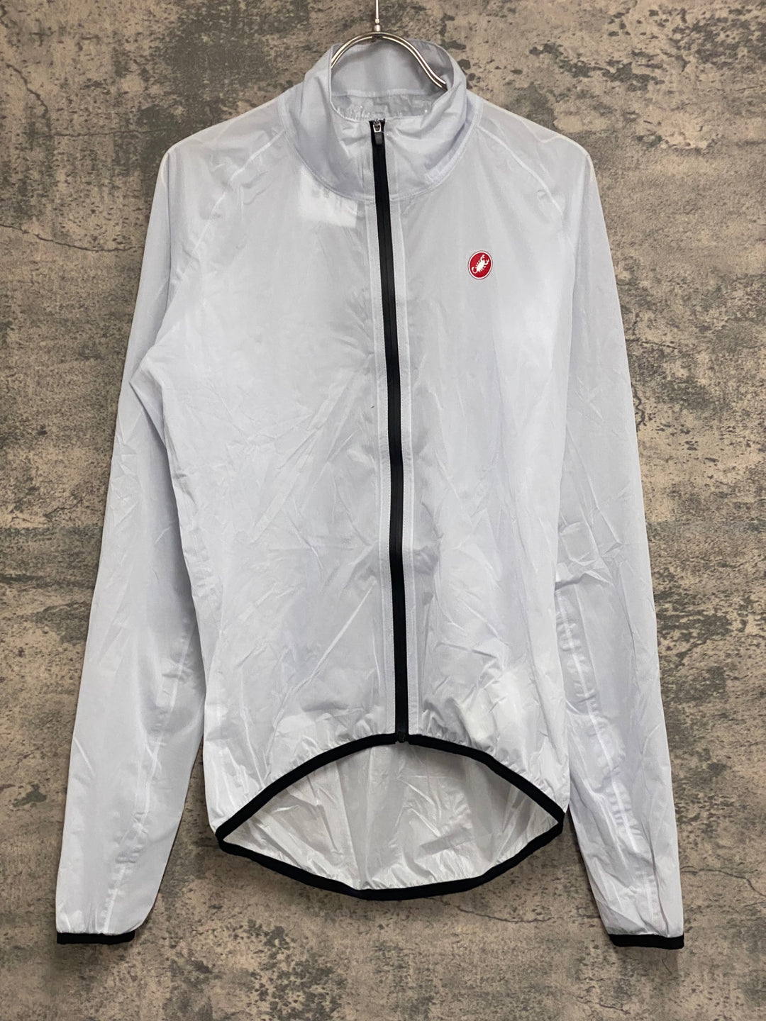 KA477 カステリ CASTELLI 長袖 ウインドブレイカー 白 S