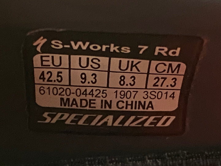 KG561 スペシャライズド SPECIALIZED エスワークス S-WORKS 7RD ビンディングシューズ 3穴 緑 EU42.5