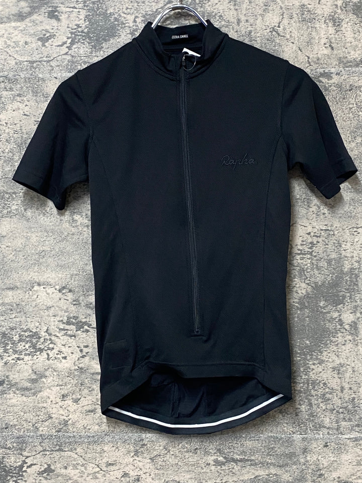 KM911 ラファ Rapha LIGHTWEGHT JERSEY 半袖 サイクルジャージ 黒 XS