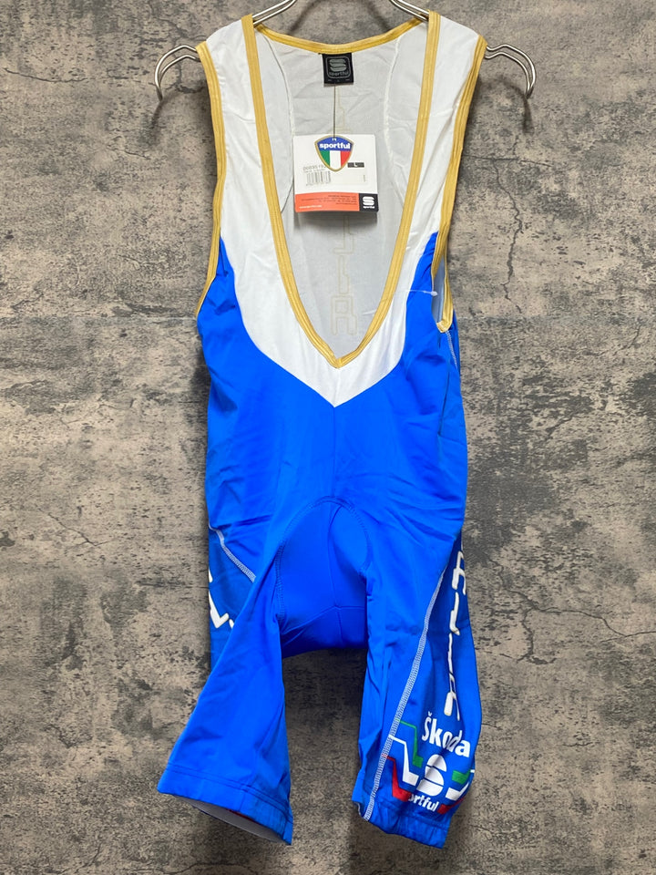 JV542 スポーツフル sportful ビブショーツ 青 L ITALIA Skoda
