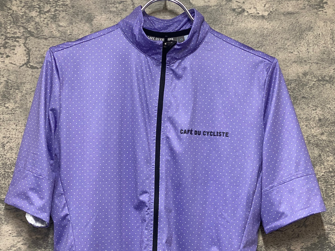 KS225 カフェドシクリステ cafe du cycliste FLEURETTE 半袖 サイクルジャージ 紫 XS